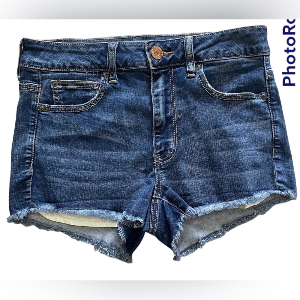 AE Ne(x)t Level High-Waisted Denim Shortie Short- Size 8